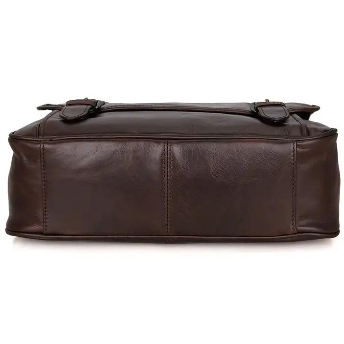 Sac à Bandoulière en Cuir group Ciré à l'Huile pour Homme, Sacoche de Loisirs Décontractée, à la Mod