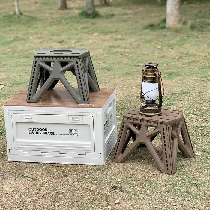 Chaise pliante portable, petit tabouret pliable durable à haute charge pour usage intérieur/extérieu