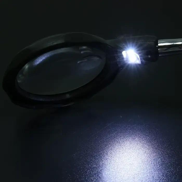 Loupe de bureau Loupe de soudage support LED outil de réparation de soudure Loupe troisième main pou
