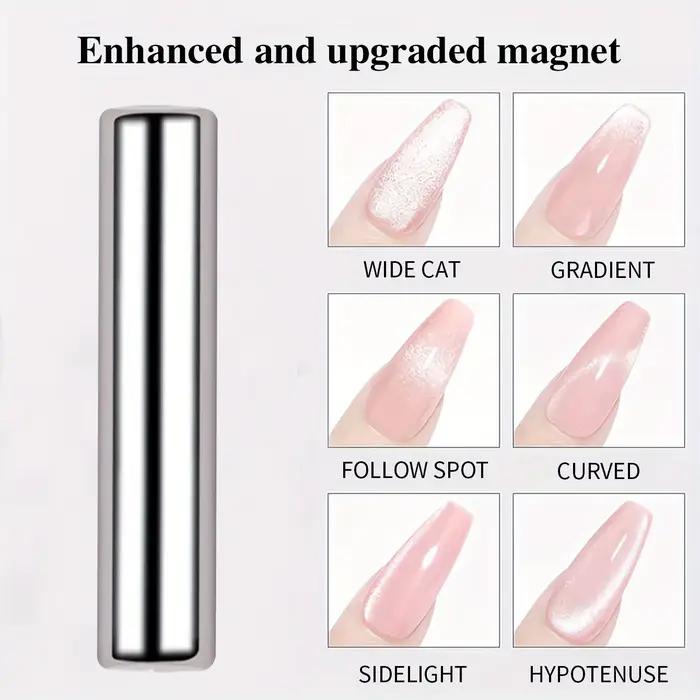 Stylo magnétique rond pour vernis Gel œil de chat, 3x0.7cm, pour peinture des ongles 3D, bâton magné