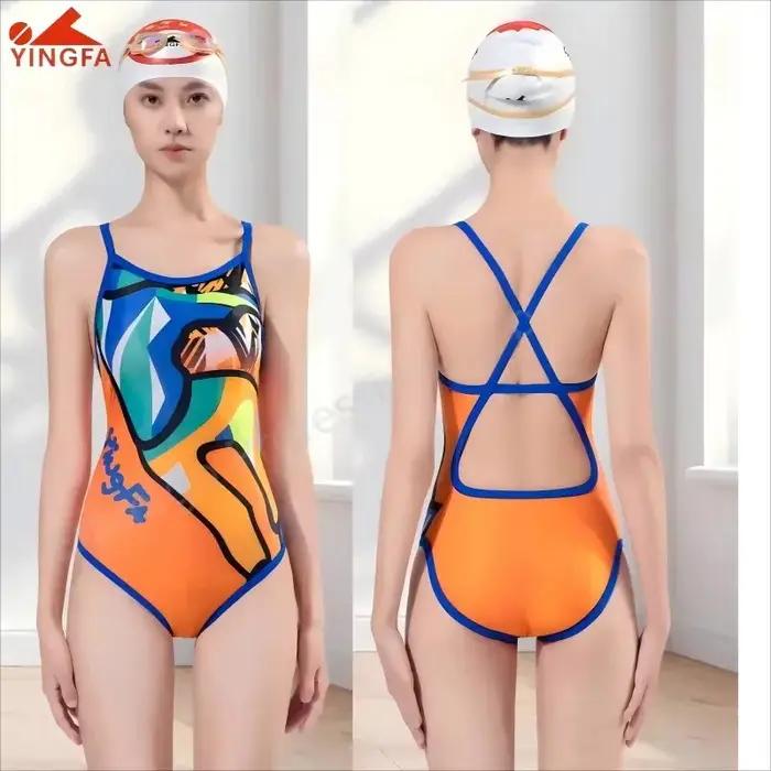 Yingfa maillot de bain professionnel femme course une pièce sport entraînement maillot de bain améli