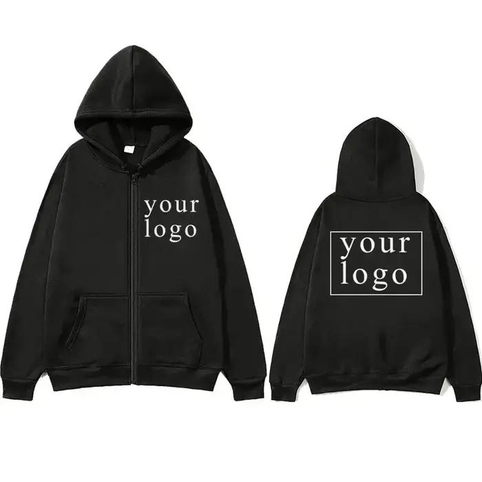 Cardigan à capuche avec fermeture éclair pour hommes et femmes, nouvelle mode, votre propre Design,