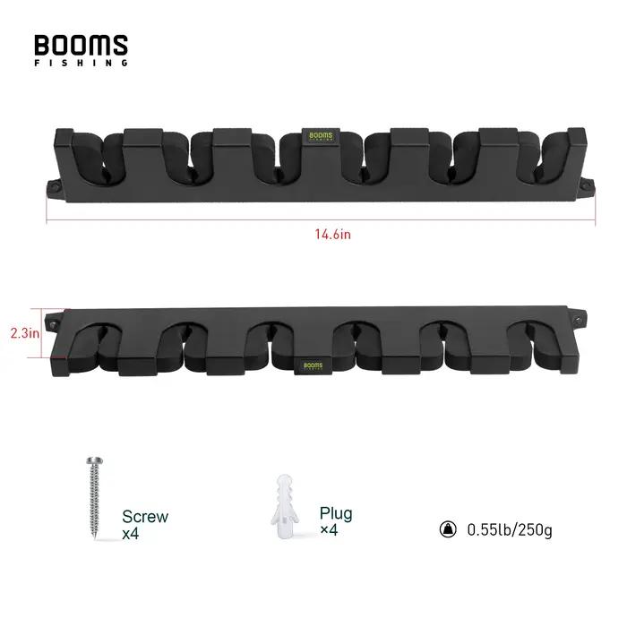 Booms Fishing WV5 support horizontal à 6 tiges support de canne à pêche outil de stockage de poteau