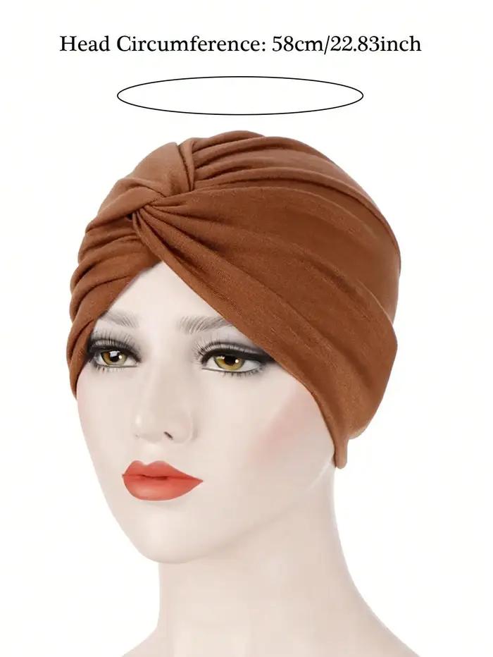 Casquettes Hijab musulmanes pour Ramadan, foulard à la mode pour femmes, couleur unie, soins capilla