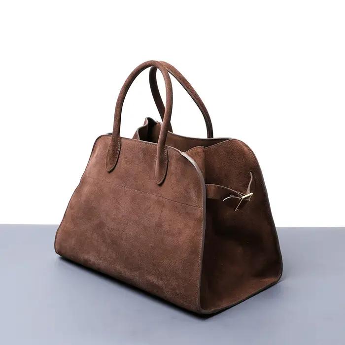 Sac fourre-tout Vintage en cuir de vache véritable pour femmes, sac à bandoulière de grande capacité