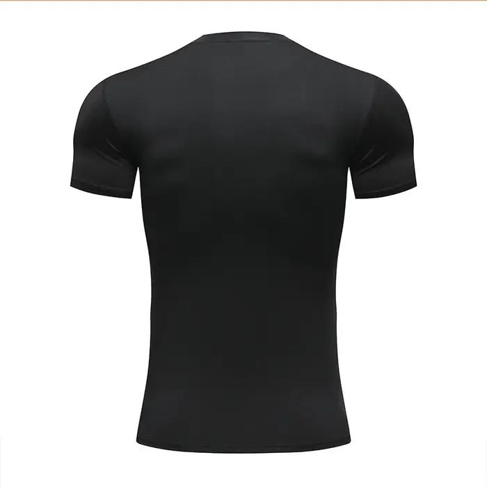 Chemise compression homme sport - Haut fitness séchage rapide manches courtes pour entraînement