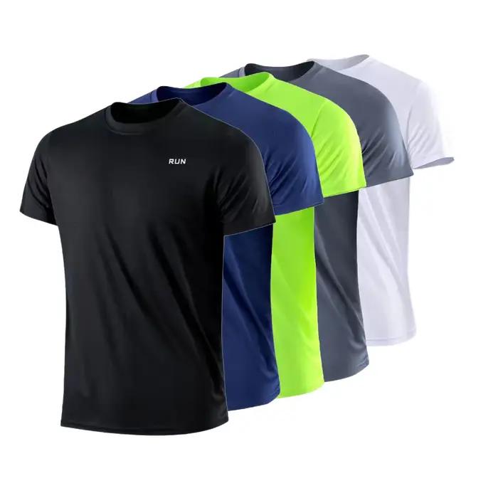 T-shirt sport homme séchage rapide - Col rond pour running et entraînement évacuation humidité