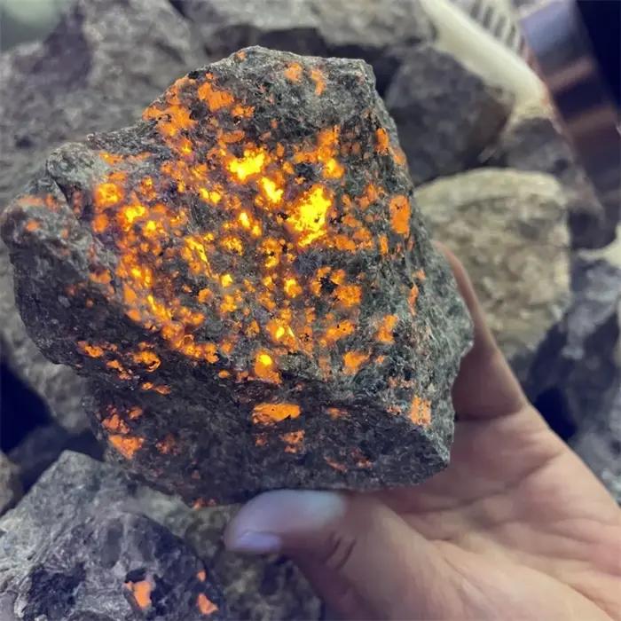 500g Pierres de Yooperlite Américaines Naturelles, Pierres Fluorescentes, Énergie Reiki, Spécimens,