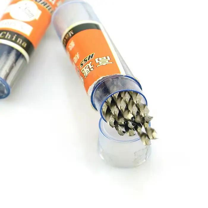 Forets hélicoïdaux HSS 10 pièces/boîte 0.5-3.2mm, Micro tige droite, foret électrique manuel en acie