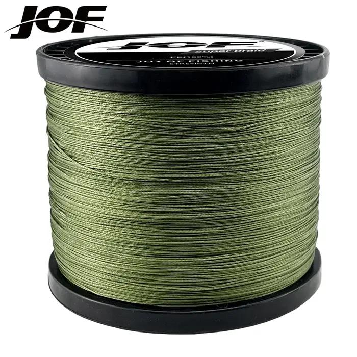 JOF 8 brins 1000M 500M 300M 100M ligne de pêche tressée pêche à la carpe tisse Linha de Pesca Multif