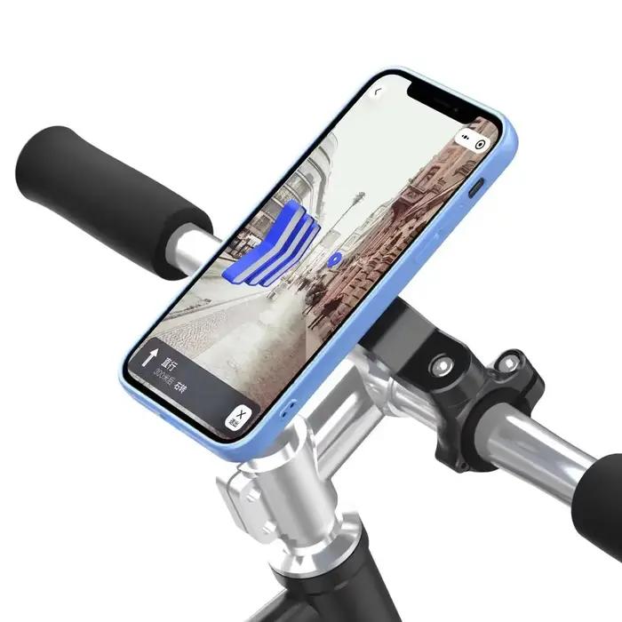 Support de téléphone pour vélo, support de téléphone pour moto, pince de fixation pour téléphone portable sur guidon, clip de téléphone pour vélo électrique et trottinette