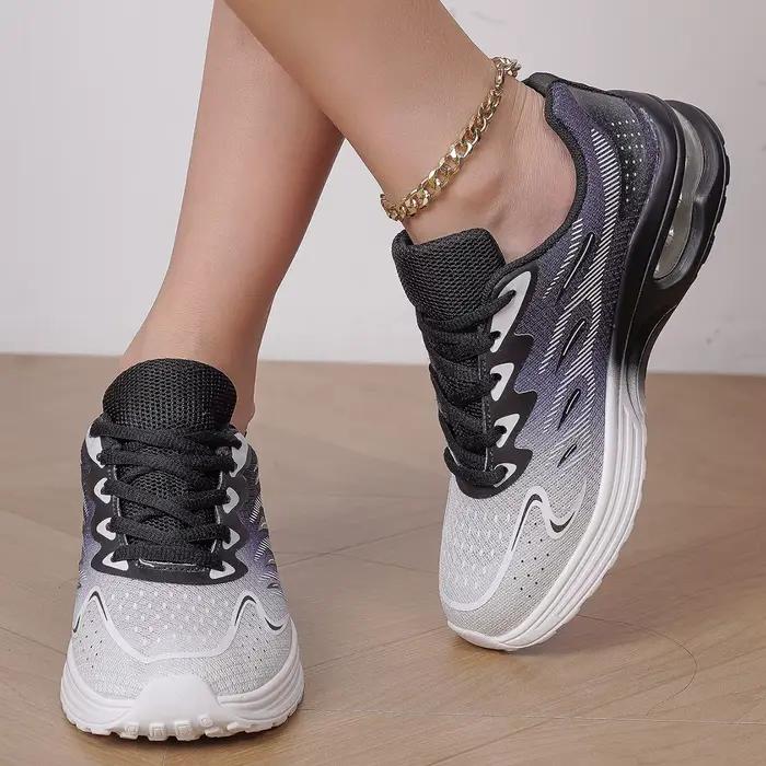 Chaussures de marche en maille à coussin d'air Encounaker - Respirantes pour femmes sport tennis