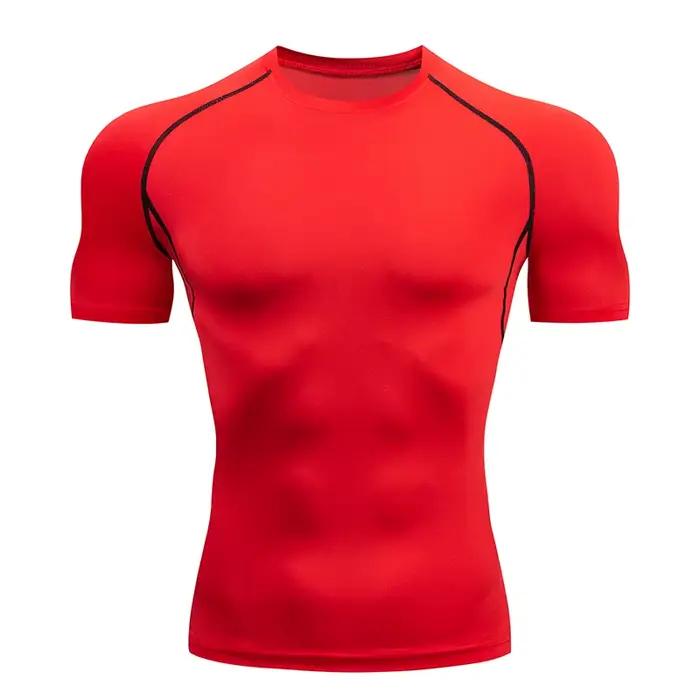 Chemise compression homme football - Séchage rapide, protection éruptions cutanées sport
