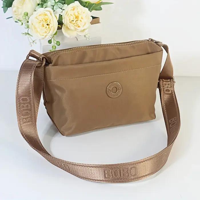 Sacs à bandoulière tendance pour femmes, sac messager, matériau en nylon de haute qualité, 3 poches,