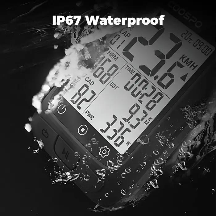 GPS CooSpo BC107 IPX67 étanche pour vélo - Ordinateur vélo Strava Ant+ Bluetooth 5.0 - Compteur vitesse VTT léger 2.3 pouces