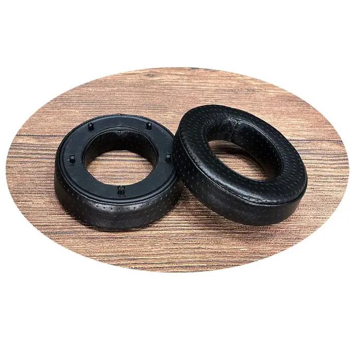 Oreillettes perforées en cuir de mouton pour écouteurs, remplacement en peau d'agneau, Focal CLEAR M