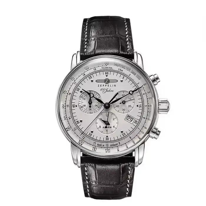 Nouvelle montre-bracelet automatique Zeppelin 2026 avec date, chronographe à trois aiguilles, multif