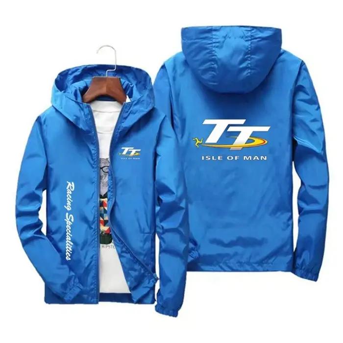 Veste Coupe-Vent à Capuche pour Homme, Fermeture Éclair, Sports de Plein Air, vaccage Rapide, Tour d