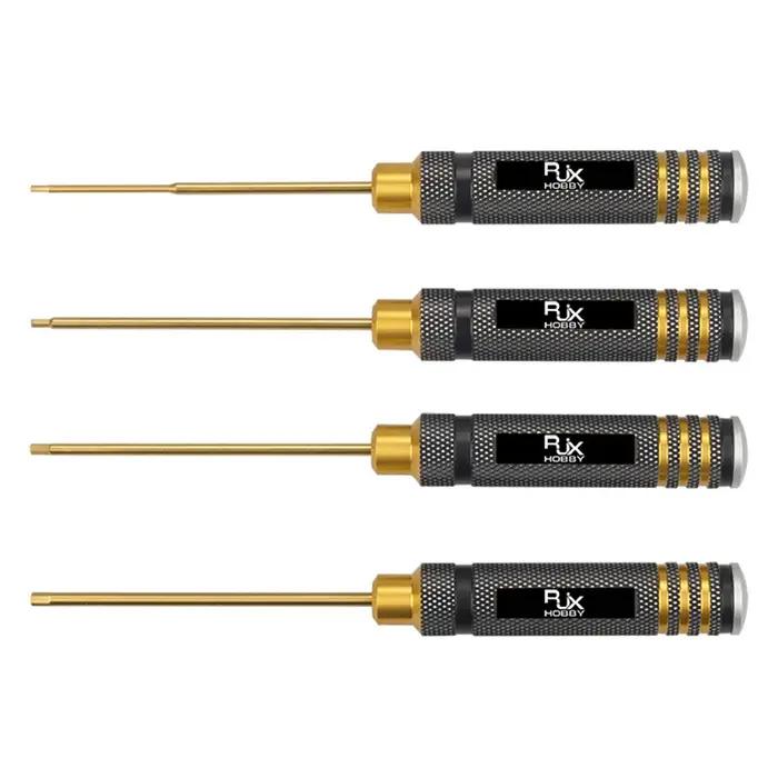 RJX-Clé hexagonale super dure plaquée pour personnes âgées, kit d'outils de tournevis HSS pour modèl