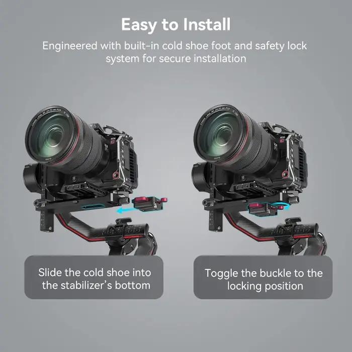 SmallRig-Plaque de batterie Mini V Mount, solution d'alimentation compacte et légère, cardans pour D