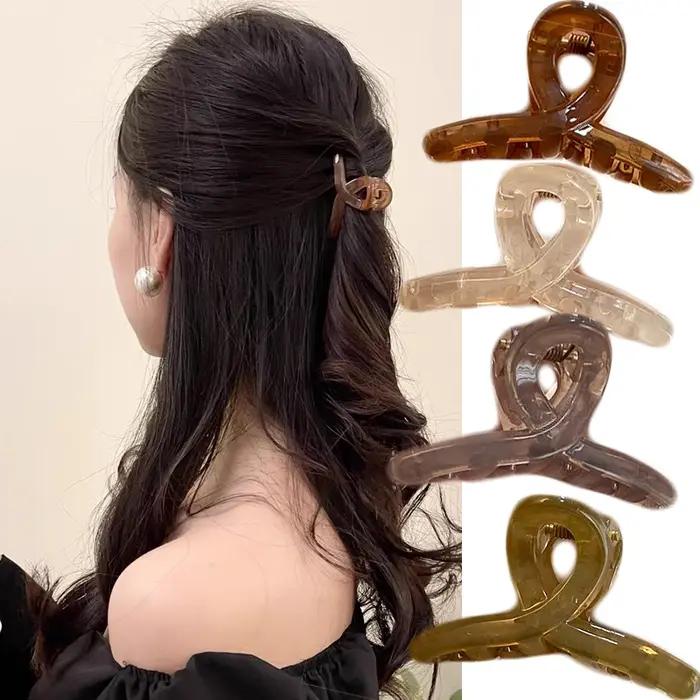 Mini pinces à cheveux en MSI pour femmes, pince requin, pince à frange, demi-cravate douce, vêtement