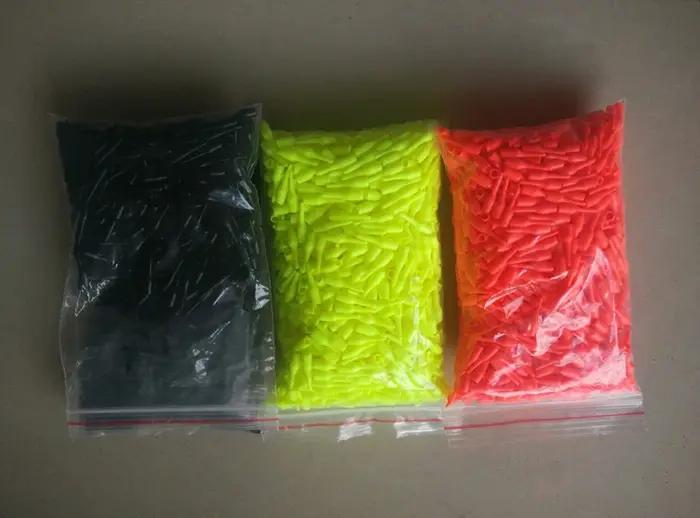 100 pcs/lot flotteur de pêche dérive queue 2.0mm /2.5mm /3mm grains de caoutchouc visibles et connec
