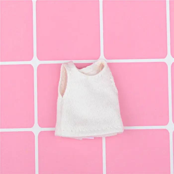 Nouveau gilet de poupée de couleur unie, vêtements T-shirt pour ob11, obitsu11, Molly, 1/12bjd, vête