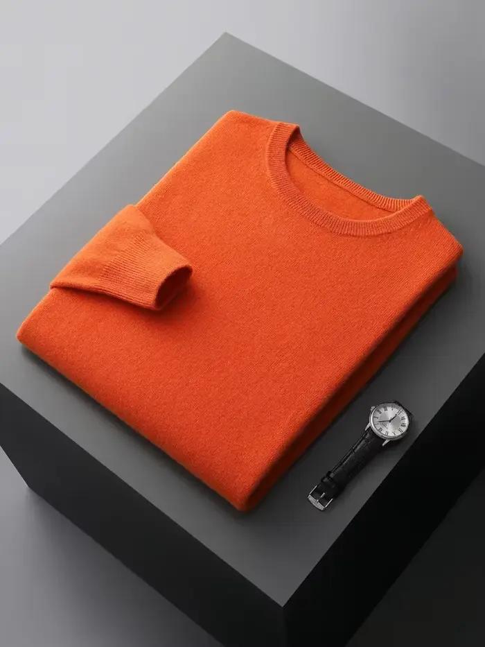 Pull en cachemire sans couture pour homme