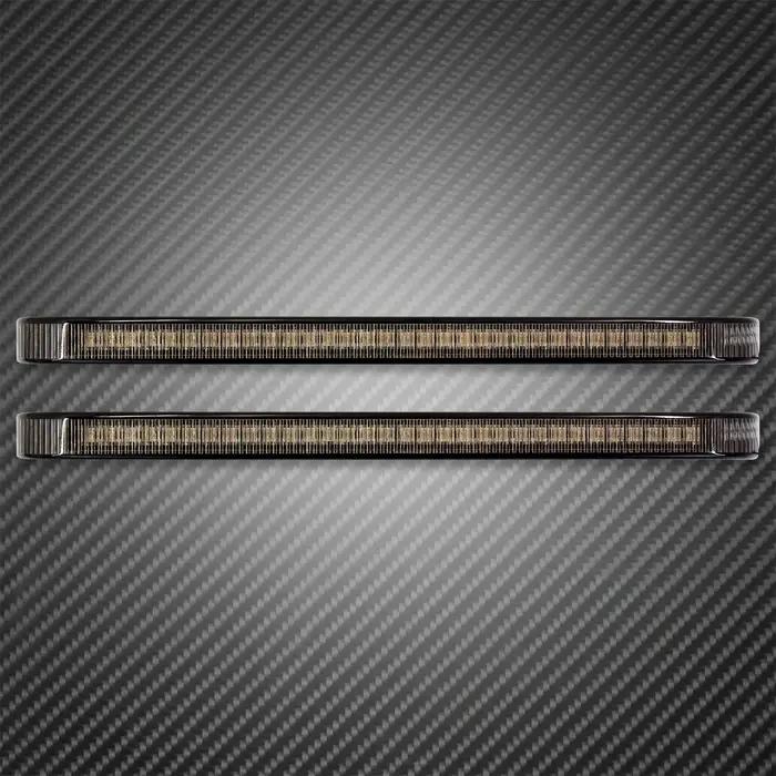 Sacoche de moto fumée à LED, frein fluide, clignotant, lumière d'appoint pour Harley Touring, 2014-2