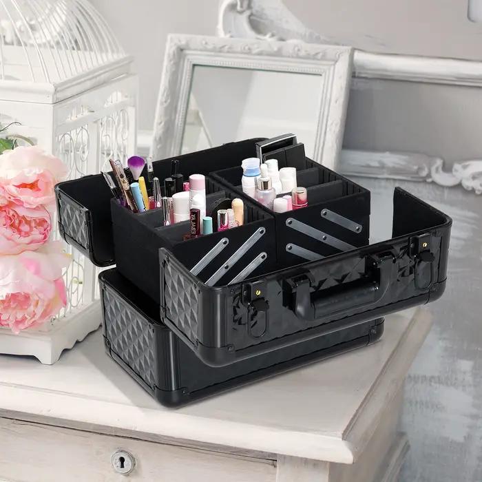 Homcom Trousse de maquillage Organisateur de cosmétiques professionnel