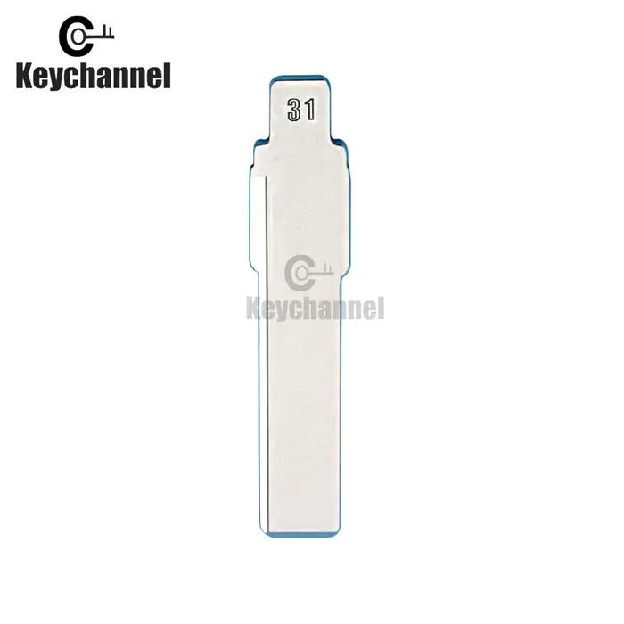 Lame de clé de voiture HU66 non coupée pour Xhorse VVDI KD EllYDIY, lame de clé 31 #, télécommande p