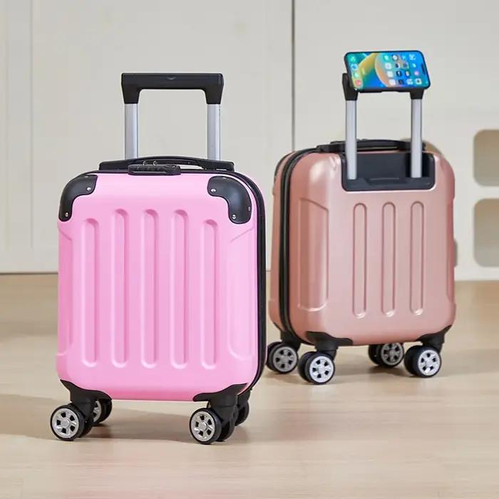 Valise de 14 pouces avec support pour téléphone pour un facile à transporter pendant les voyages Val
