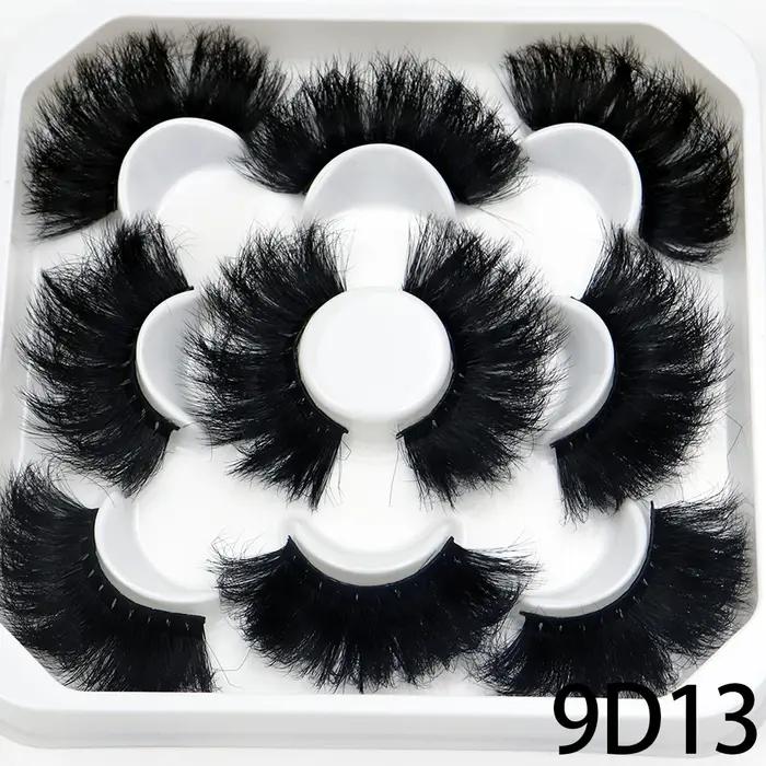 Faux cils de vison naturels moelleux, cils individuels, extension dense, outil de maquillage en gros