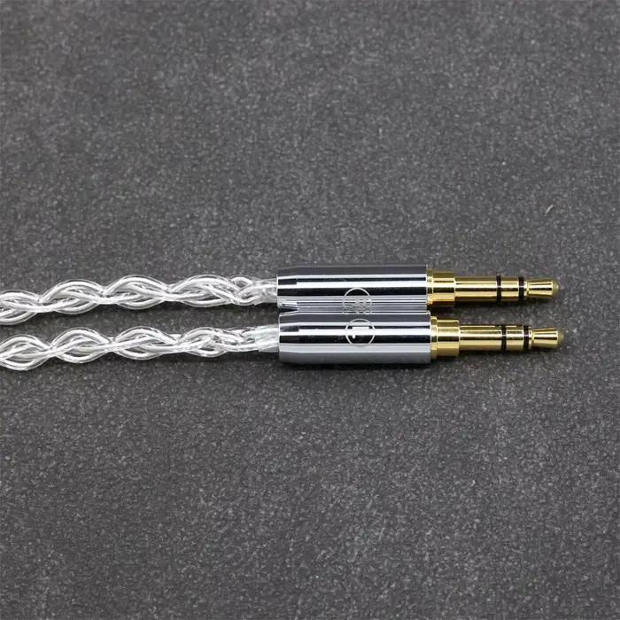 8 Core 99% 7n Pure Silver Palladium Câble pour écouteurs pour Hifiman Sundara Ananda HE1000se v2 HE6
