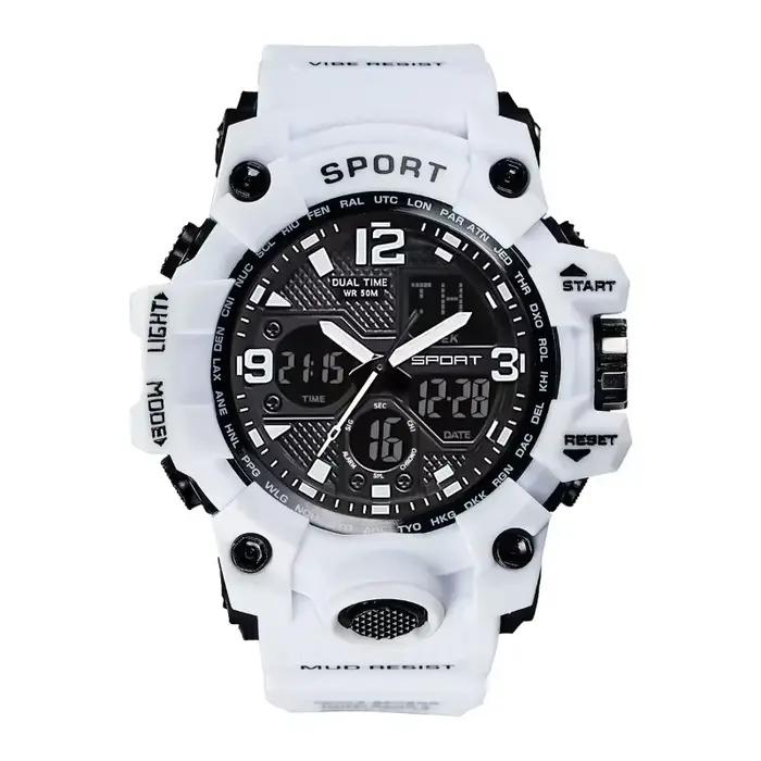 Achats chauds hommes adolescents lycéen mode tendance noir technologie sport lueur montre électroniq