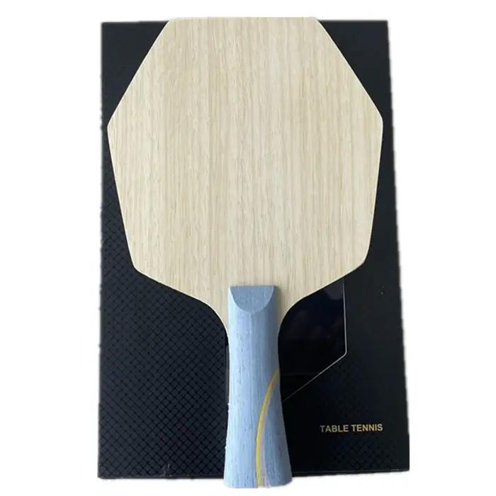 Stuor Long 5 raquette de Tennis de Table hexagonale lames hexagonales jaune noir fibre de carbone pa