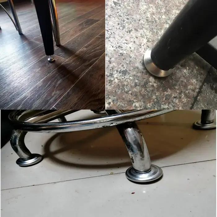 Pieds de meubles en acier, Base antidérapante, coussinet de pied d'armoire de Table, pieds de nivell