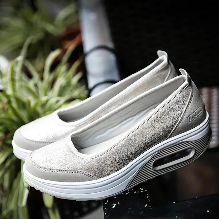 Mocassins femmes 2025 - Baskets décontractées sans lacets pour extérieur en grande taille