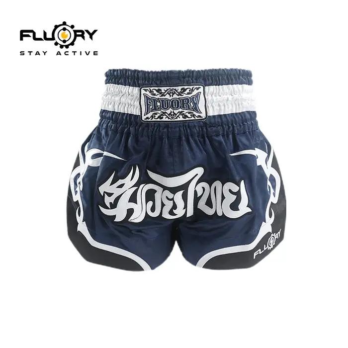 Fluory Thai boxe court hommes femmes enfants Fairtex Shorts MMA shorts pantalons de boxe Shorts brod