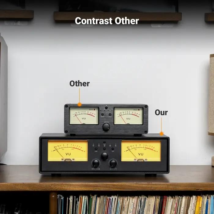 Sélecteur de haut-parleur amplificateur NEOHIPO ET30 avec commutateur de haut-parleur de compteur VU