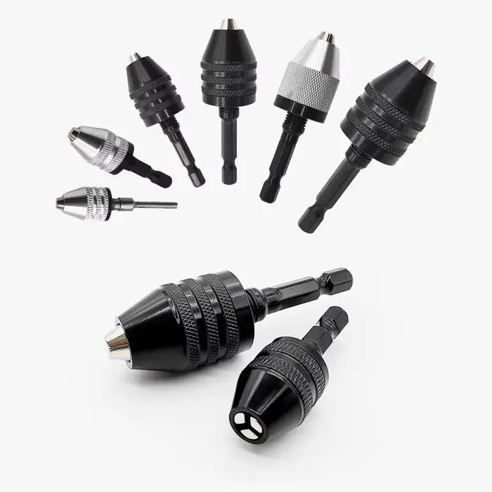 Mandrin de perceuse, tournevis sans clé, adaptateur de pilote d'impact, Micro moteur électrique, pin
