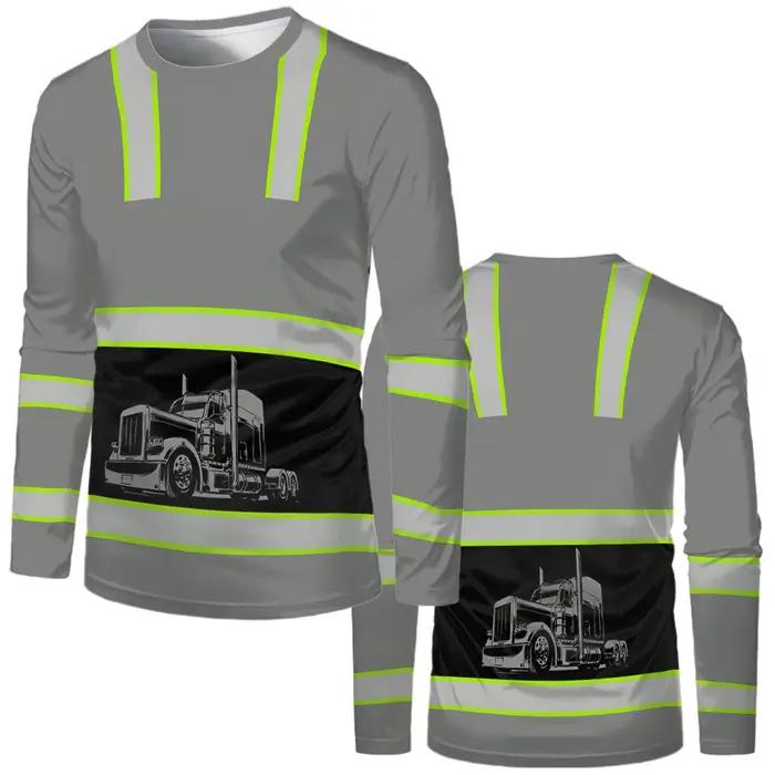 Uniformes de travailleurs de la Construction T-shirt pour hommes ample décontracté classique col ron