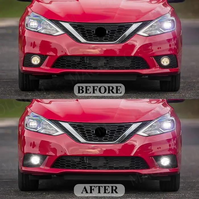 Lentille LED antibrouillard pour Nissan Almera Sylphy Versa Altima x-trail T32 Rogue Bluebird, phare