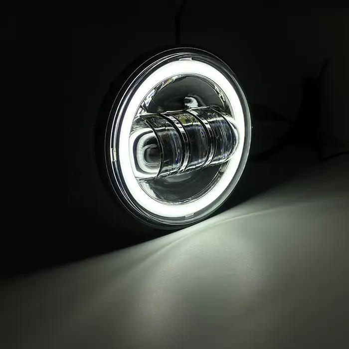 2 pièces 30W 4.5 pouces Moto Led antibrouillard 6000K DRL Led phare pour Harley Moto Moto ampoule d'