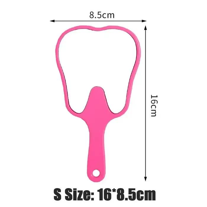 Miroir Dentaire en Forme de Dent, Accessoire de Maquillage Mignon, Durable, Haute Définition, Cadeau