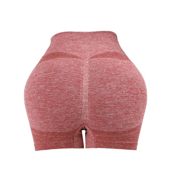 Femmes Yoga Shorts taille haute Shorts d'entraînement Fitness Yoga ascenseur bout à bout Fitness dam