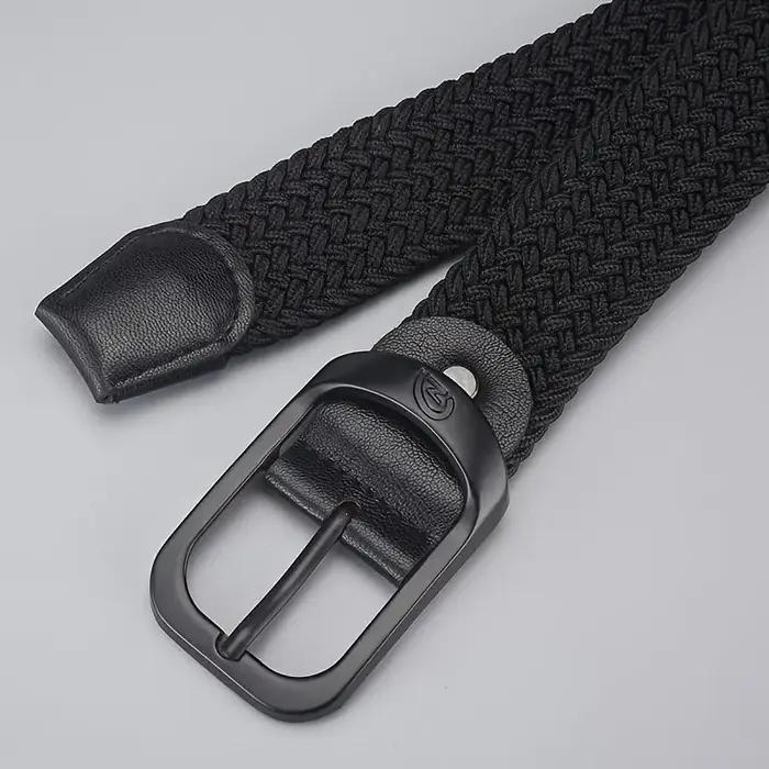 Ceinture élastique tissée décontractée pour hommes et femmes, ceinture de sport de plein air, pas be
