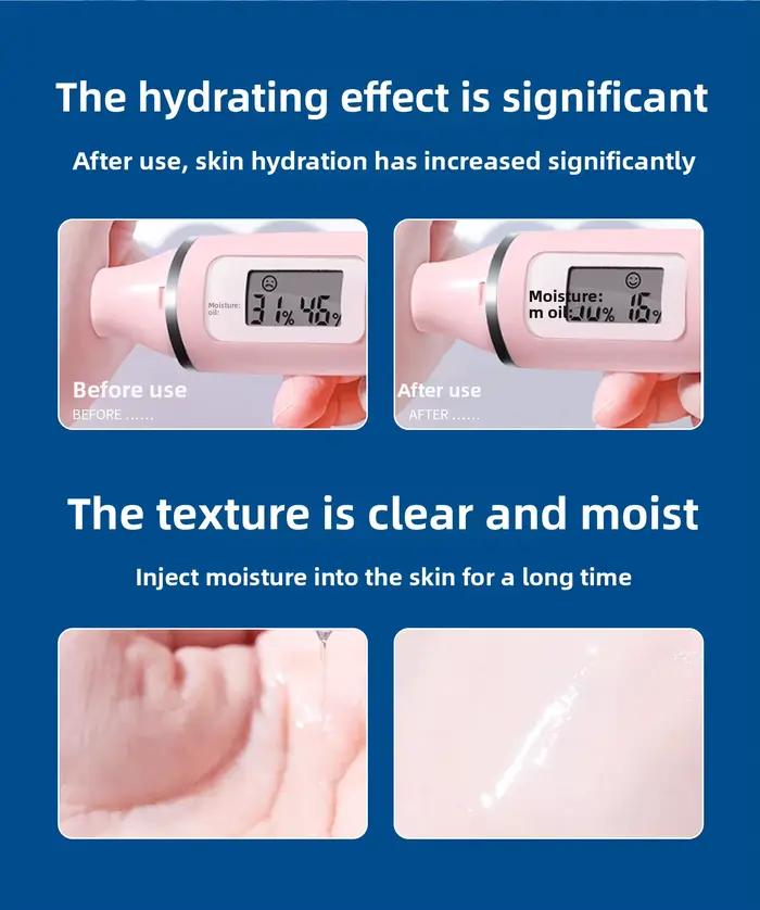 Sérum à l'acide hyaluronique anti-âge hydratant rétrécissant les pores essence blanchissante pour soins de la peau et instruments à micro-aiguilles occasions spéciales