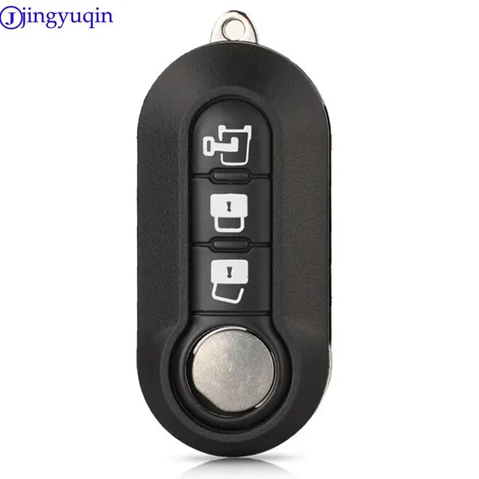 Jingyuqin – coque pour clé télécommande, pour Fiat 500 Panda Punto Bravo Doblo Peugeot Boxer citroën