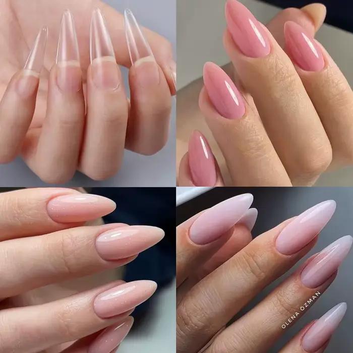 BORN PRETTY 30ml paillettes Gel acrylique Extension de doigt vernis à ongles argent rose Extension G
